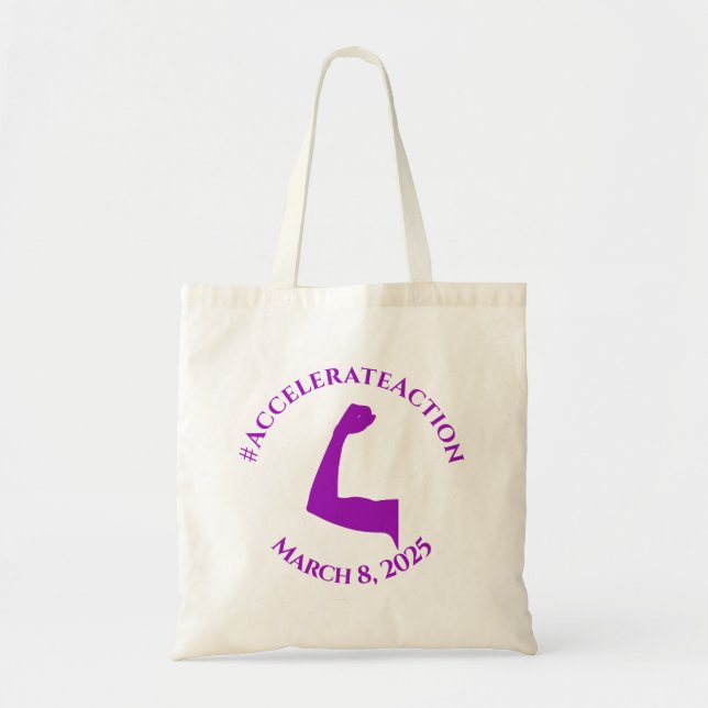 Accelerate Action Women`s Day IWD 2025 Tote Bag (Front)