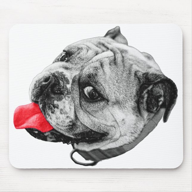 Accent Bulldog Desk Mouse Pad (Front)