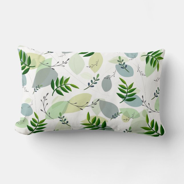Accent Pillow-Botanical Print Throw Pillow (Front)