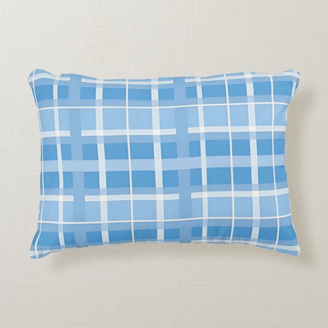 Accent Pillow cool check pattern (Front)