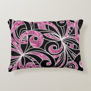 Accent Pillow Drawing Floral