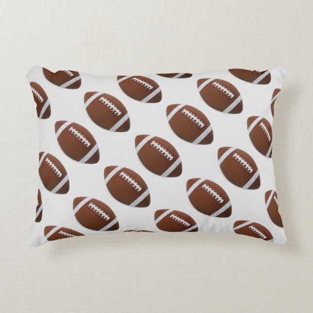 Accent Pillow/Football Decorative Cushion (Front)