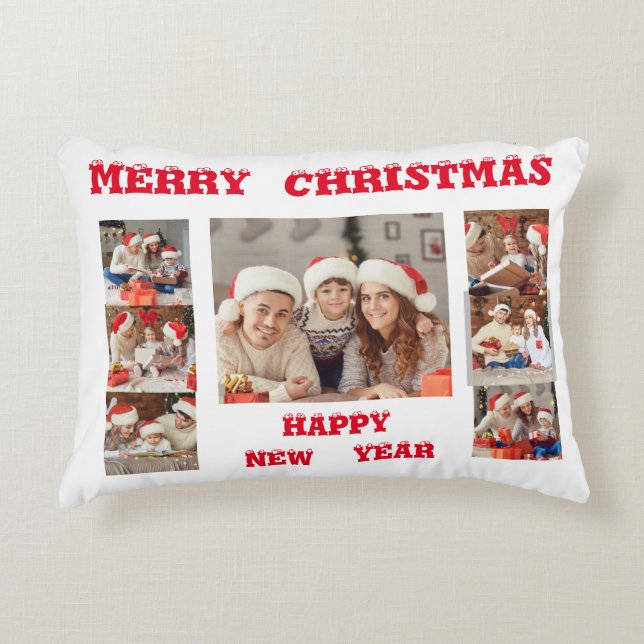 Accent Pillow FULL PHOTO MERRY CHRISTMAS (Front)