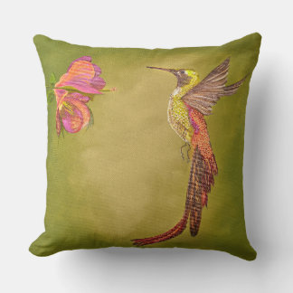 Accent Pillow Hummingbird