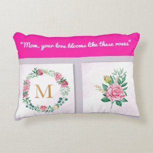 Accent Pillow-Mum Monogram Accent Pillow