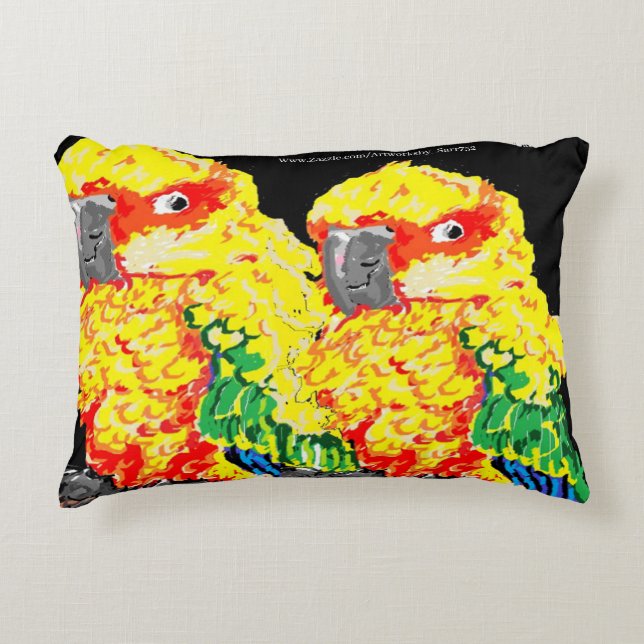 Accent Pillow : Parrot's (Front)