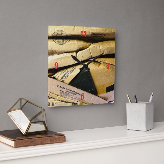 Accent Pillow Square Wall Clock (Office)