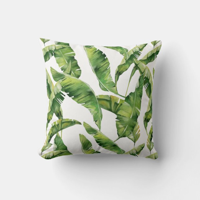 Accent Pillow-Tropical Palms Cushion (Front)