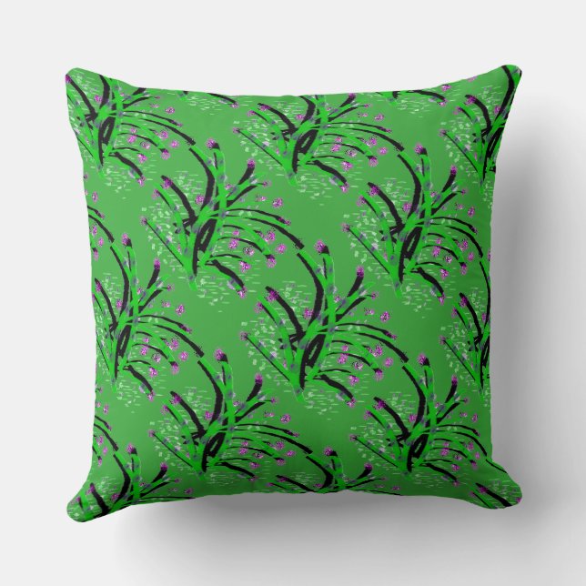 Accent Shrub Decorative Green  Cushion (Back)