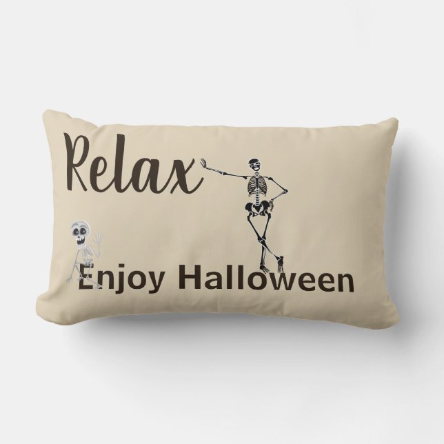 Accent Throw Pillow-Halloween Lumbar Cushion (Front)