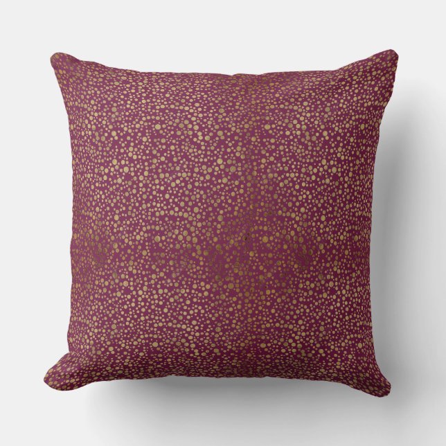 Accent Throw Pillow-Merlot Wine Cushion (Front)