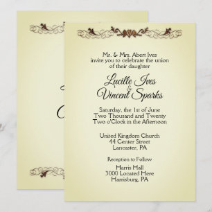 Accent Wedding Invitations 5.5" x 7.5"