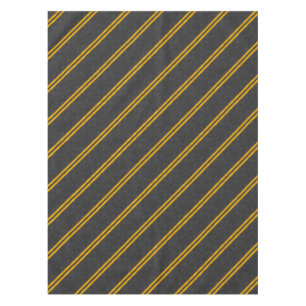 Accent Yellow Racing Stripes Carbon Fibre Style Tablecloth