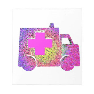 accented ambulance nurse emt doctor medical notepad