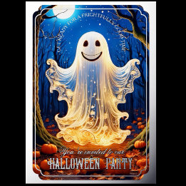 Accented Ghostly Glow Halloween Silver