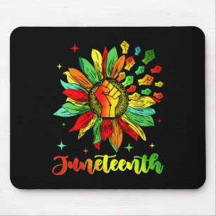Accentors Sunflower African American Black Pride Mouse Pad
