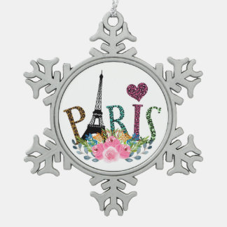 accents snowflake pewter christmas ornament