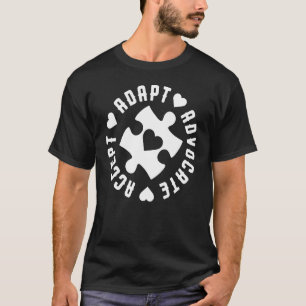 Accept Adapt Advocate Autism Awareness Autistic Su T-Shirt