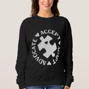 Accept Adapt Advocate Autism Awareness Sweatshirt
