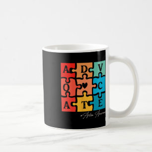 Accept Adapt Advocate Puzzle Piece Retro Autism Aw Coffee Mug