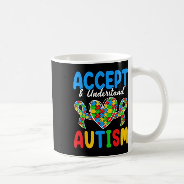 Accept And Understand Autism Day  Coffee Mug (Right)