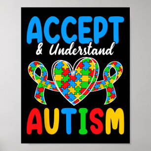 Accept And Understand Autism Day  Poster