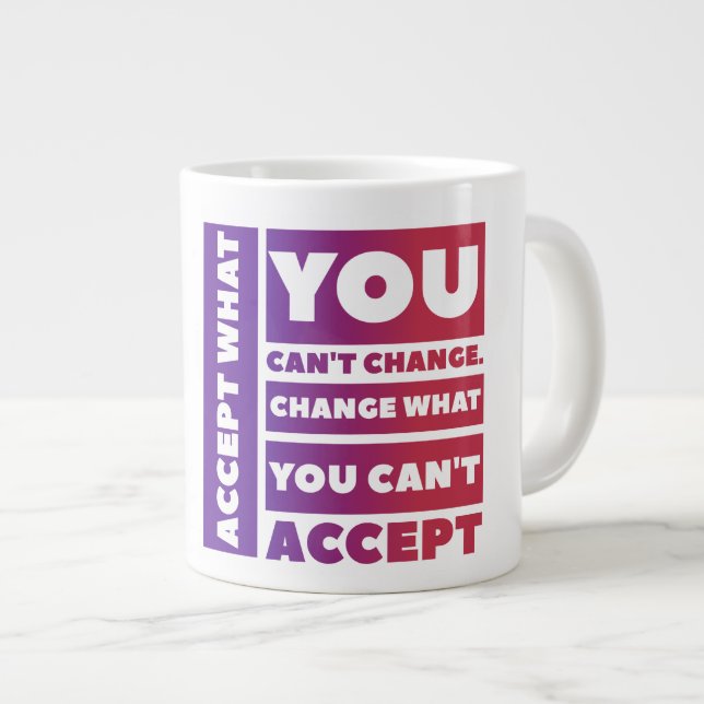 Accept   - Gift Jumbo Mug (Front Right)