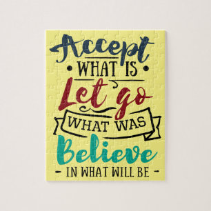 Accept Let Go Believe Jigsaw Puzzle