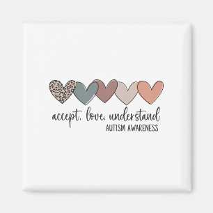 Accept Love Understand Autism Awareness Magnet