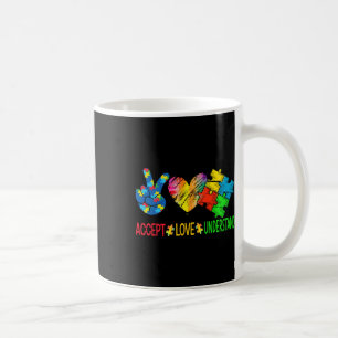 Accept Love Understand Autism Awareness Men Women Coffee Mug