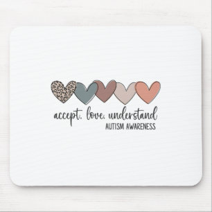 Accept Love Understand Autism Awareness  Mouse Pad