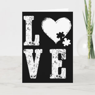 Accept Love Understand Autism Support Funny Autism Card