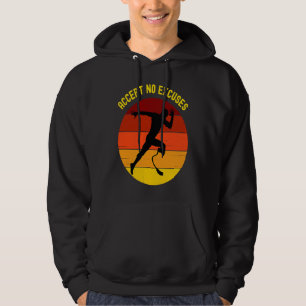 Accept no excuses Amputee athlete running with pro Hoodie