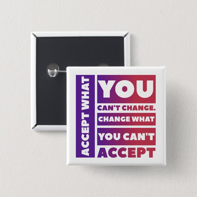 Accept - Square Button (Front & Back)