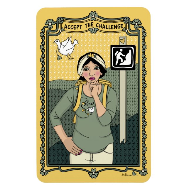 Accept The Challenge_C_4x6 Refrigerator Magnet (Vertical)