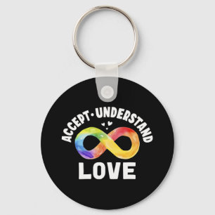 Accept Understand Love Autism Awareness Asd Key Ring