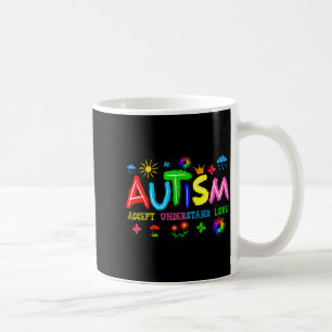 Accept understand love autism awareness day puzzle coffee mug
