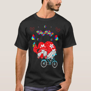 Accept Understand Love Autism Awareness Gnome Vale T-Shirt