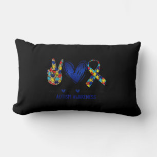 Accept Understand Love Autism Awareness T-Shirt Au Lumbar Cushion
