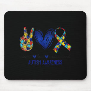 Accept Understand Love Autism Awareness T-Shirt Au Mouse Pad