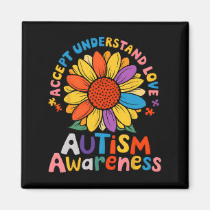 Accept Understand Love Funny Neurodiversity April Magnet
