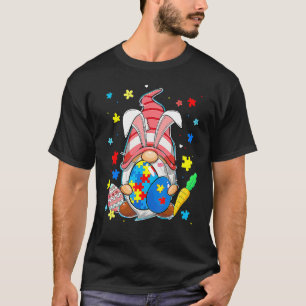 Accept Understand Love Gnome Easter Day Autism Awa T-Shirt