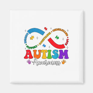 Accept Understand Love Heart Infinity Autism Aware Magnet