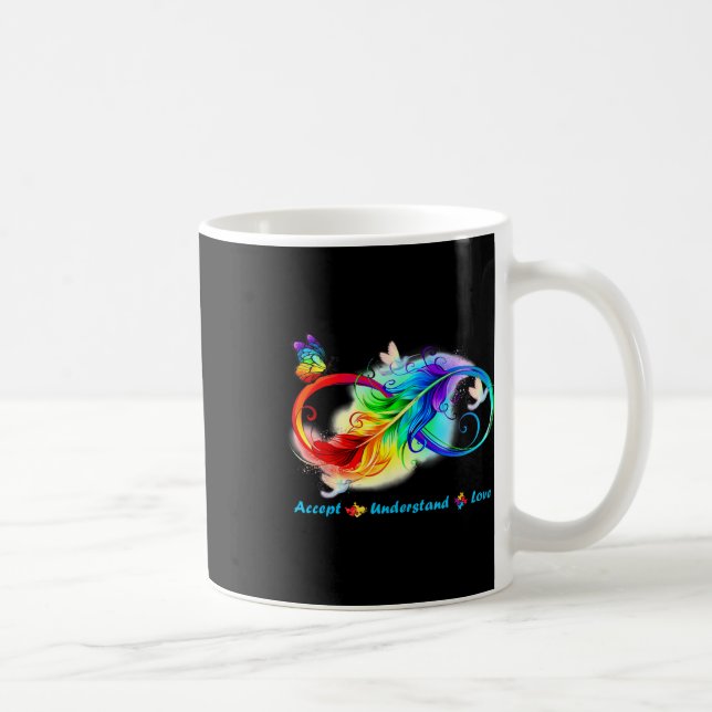 Accept Understand Love Infinity Butterfly  Coffee Mug (Right)
