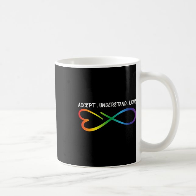 Accept Understand Love Neurodiversity Infinity Aut Coffee Mug (Right)