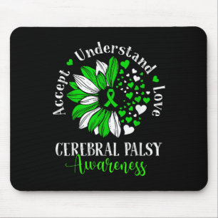 Accept Understand Love Sunflower Cerebral Palsy Cp Mouse Pad