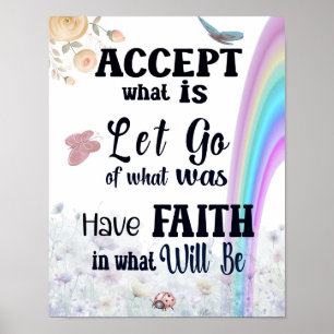 Accept what is Mindfulness Poster