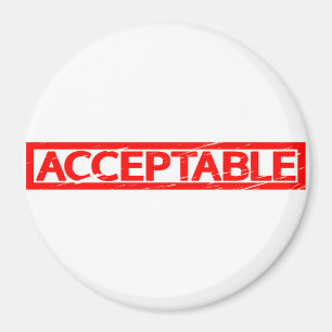 Acceptable Stamp Magnet