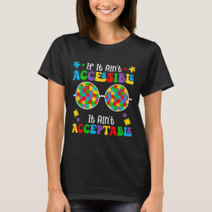 Acceptable Sungles Puzzle Autism Awareness Neurodi T-Shirt