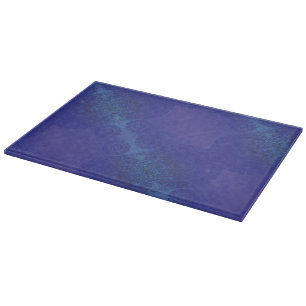 Acceptance Blue Indigo Violet Boho Medallions Cutting Board